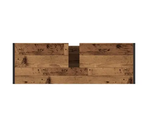 Vonios Baldų Rinkinys Su Stalčių Senas Medis Apdirbta Mediena