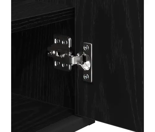 Vannas Istabas Mēbeļu Komplekts Ar Atvilktni Melns Ozolkoks Vidaxl