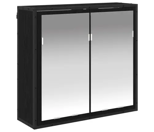 Vannas Istabas Mēbeļu Komplekts Ar Atvilktni Melns Ozolkoks Vidaxl