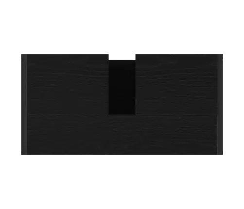 Vannas Istabas Mēbeļu Komplekts Ar Atvilktni Melns Ozolkoks Vidaxl