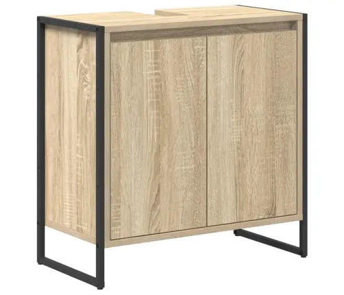 Vannas Istabas Mēbeļu Komplekts Sonoma Ozols Inženierijas Koks Vidaxl