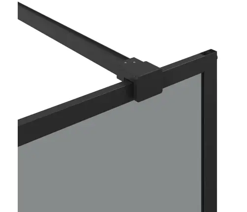 Käigurikka Dušisein Must 80 X 195 Cm Karastatud Klaas