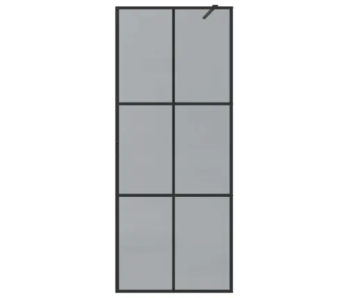 Käigurikka Dušisein Must 80 X 195 Cm Karastatud Klaas