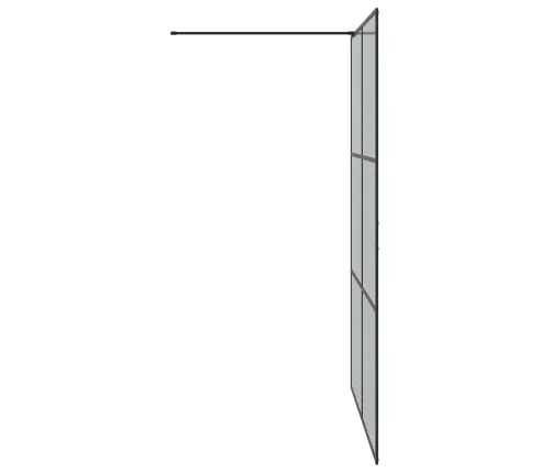 Käigurikka Dušisein Must 140 X 195 Cm Karastatud Klaas