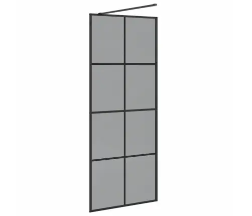 Įėjimo Dušo Siena Juoda 80 X 195 Cm Grūdintas Stiklas