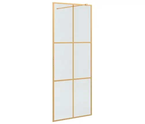 Ieejas Dušas Siena Zelts 80 X 195 Cm Rūdīts Stikls Vidaxl