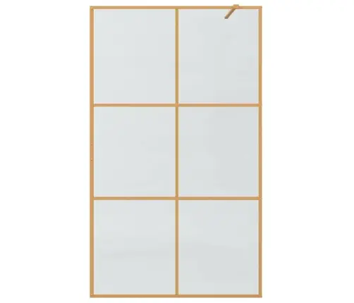 Ieejas Dušas Siena Zelts 115 X 195 Cm Rūdīts Stikls Vidaxl