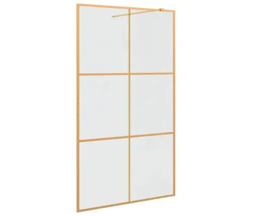 Ieejas Dušas Siena Zelts 115 X 195 Cm Rūdīts Stikls Vidaxl