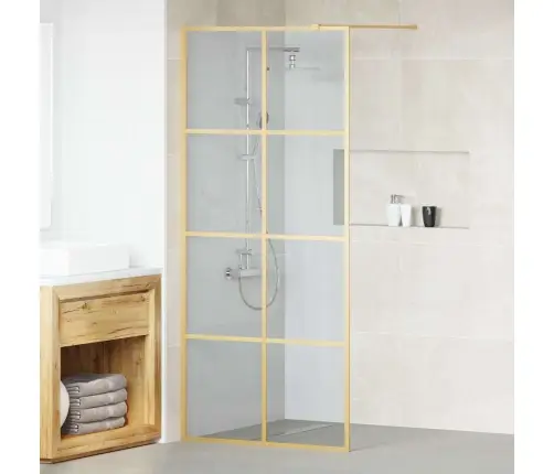 Käigurikka Dušisein Kuldne 90 X 195 Cm Karastatud Klaas