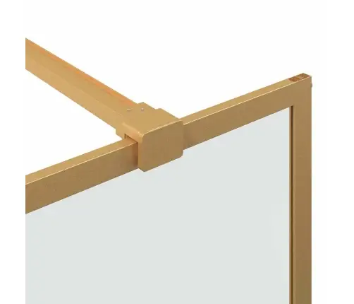 Ieejas Dušas Siena Zelts 115 X 195 Cm Rūdīts Stikls Vidaxl