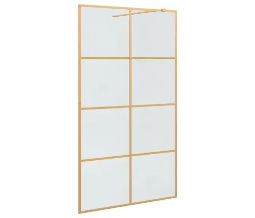 Ieejas Dušas Siena Zelts 115 X 195 Cm Rūdīts Stikls Vidaxl