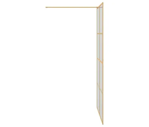 Ieejas Dušas Siena Zelts 115 X 195 Cm Rūdīts Stikls Vidaxl