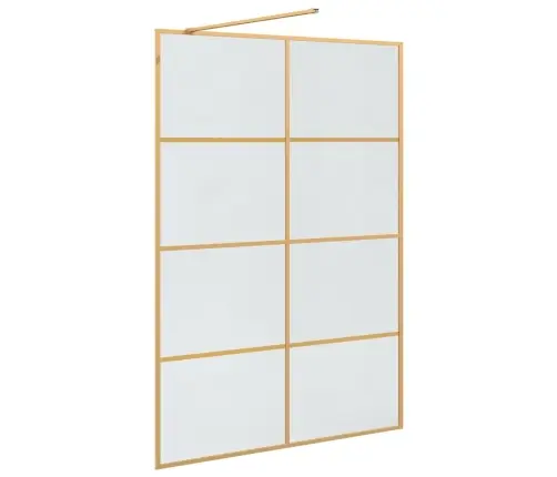 Ieejas Dušas Siena Zelts 140 X 195 Cm Rūdīts Stikls Vidaxl