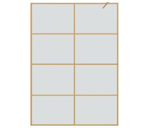 Ieejas Dušas Siena Zelts 140 X 195 Cm Rūdīts Stikls Vidaxl