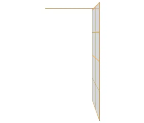 Ieejas Dušas Siena Zelts 140 X 195 Cm Rūdīts Stikls Vidaxl