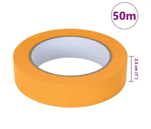 Dažytojo Maskavimo Juostos 12 Pcs Geltona 25Mm X 50M Popierius