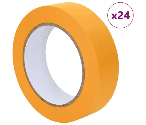 Maali Teip 24 Pcs Kollane 25Mm X 50M Paber