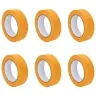 Dažytojo Maskavimo Juostos 6 Pcs Geltona 30Mm X 50M Popierius