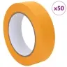 Gleznotāja Maskēšanas Lentes 50 Pcs Dzeltena 30Mm X 50M Papīrs Vidaxl