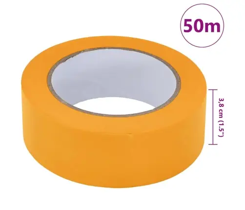 Gleznotāja Maskēšanas Lentes 6 Pcs Dzeltena 38Mm X 50M Papīrs Vidaxl