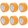 Dažytojo Maskavimo Juostos 6 Pcs Geltona 50Mm X 50M Popierius