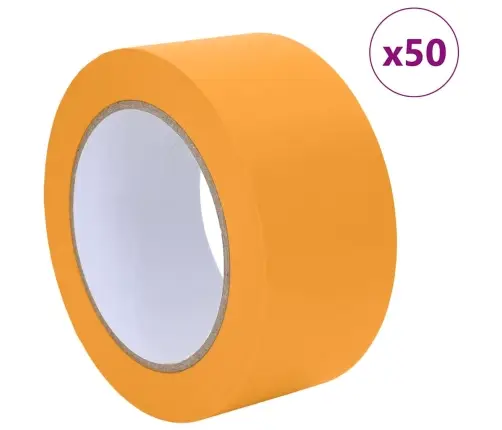 Gleznotāja Maskēšanas Lentes 50 Pcs Dzeltena 50Mm X 50M Papīrs Vidaxl