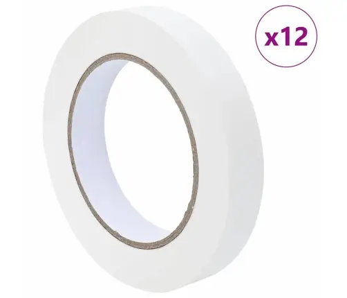 Maali Teip 12 Pcs Valge 19Mm X 50M Paber