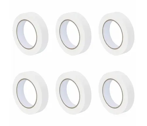 Gleznotāja Maskēšanas Lentes 6 Pcs Balts 25Mm X 50M Papīrs Vidaxl