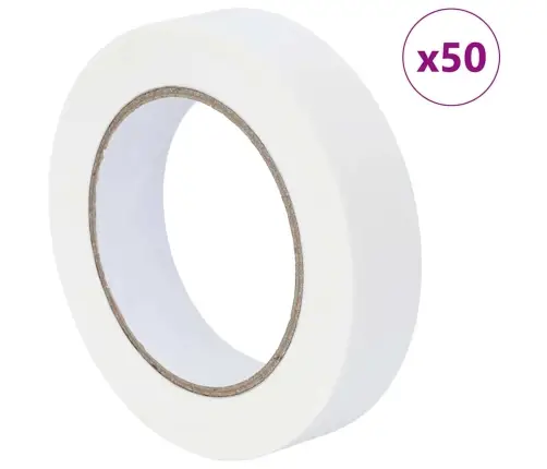 Gleznotāja Maskēšanas Lentes 50 Pcs Balts 25Mm X 50M Papīrs Vidaxl