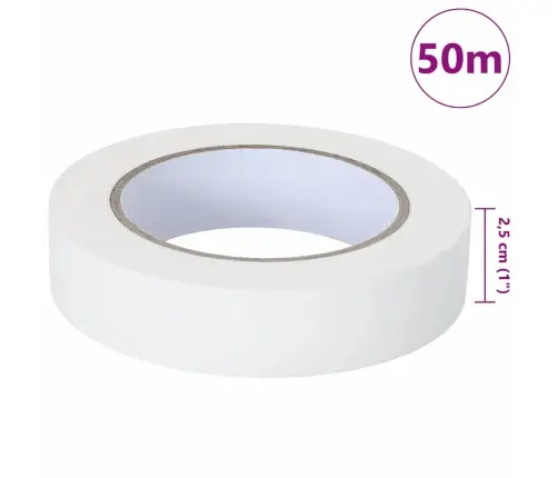 Gleznotāja Maskēšanas Lentes 50 Pcs Balts 25Mm X 50M Papīrs Vidaxl
