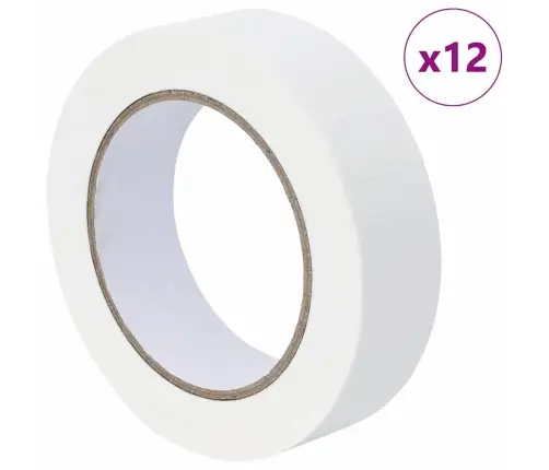 Gleznotāja Maskēšanas Lentes 12 Pcs Balts 30Mm X 50M Papīrs Vidaxl