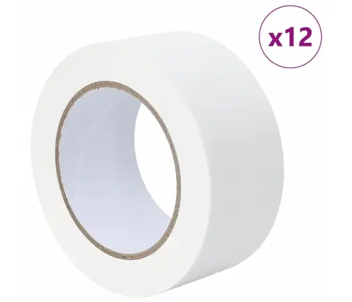 Maali Teip 12 Pcs Valge 50Mm X 50M Paber