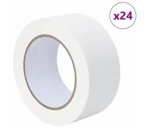 Gleznotāja Maskēšanas Lentes 24 Pcs Balts 50Mm X 50M Papīrs Vidaxl