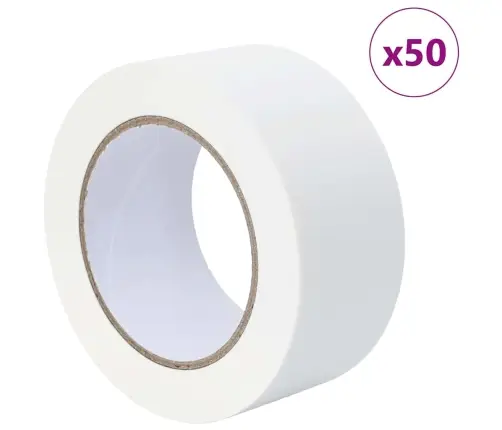 Gleznotāja Maskēšanas Lentes 50 Pcs Balts 50Mm X 50M Papīrs Vidaxl