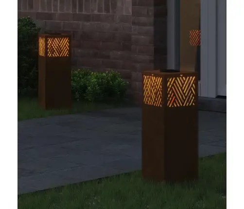 Päikese Led Käigutee Tuli 2 Pcs Pronksjas Terase Tüüp