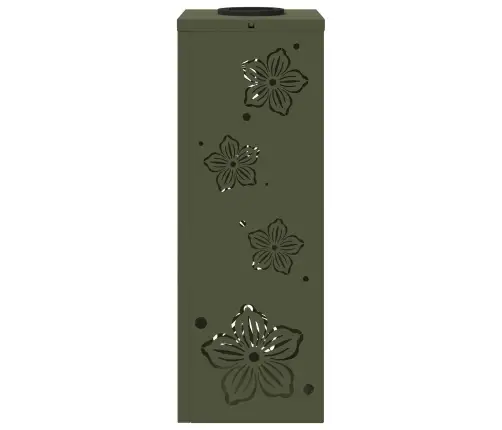 Saules Led Ceļa Gaisma 2 Pcs Olīvu Zaļš Auksti Velmēts Tērauds Vidaxl