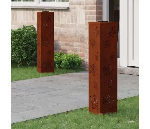 Päikese Led Käigutee Tuli 2 Pcs Rooste Terase Tüüp