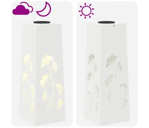 Saules Led Ceļa Gaisma 2 Pcs Balts Auksti Velmēts Tērauds Vidaxl