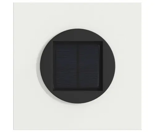 Saules Led Ceļa Gaisma 2 Pcs Balts Auksti Velmēts Tērauds Vidaxl