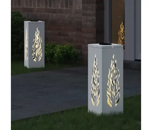 Saulės Led Šaligatvio Šviesa 2 Pcs Balta