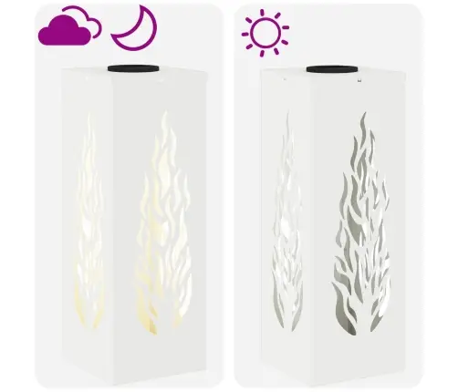 Saulės Led Šaligatvio Šviesa 2 Pcs Balta