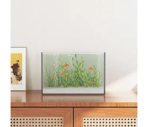 Akvārijs Ar Uzglabāšanu Balts 30 X 20 X 20 Cm Stikls Vidaxl