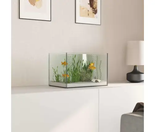 Akvārijs Ar Uzglabāšanu Balts 30 X 20 X 20 Cm Stikls Vidaxl