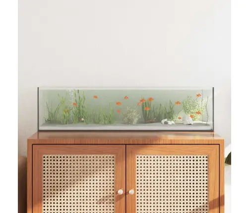 Akvārijs Ar Uzglabāšanu Balts Stikls Vidaxl