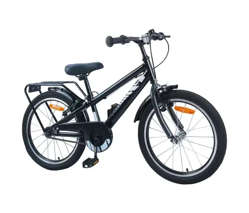 Bērnu Velosipēds 20 Collas 6-11 Gadu Vecumam Melna Vidaxl