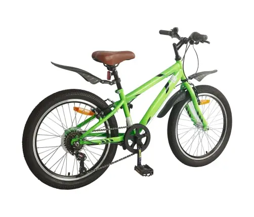 Laste Bike 20 Tolli 6-Speed Vanuses 6-11 Aastat Roheline