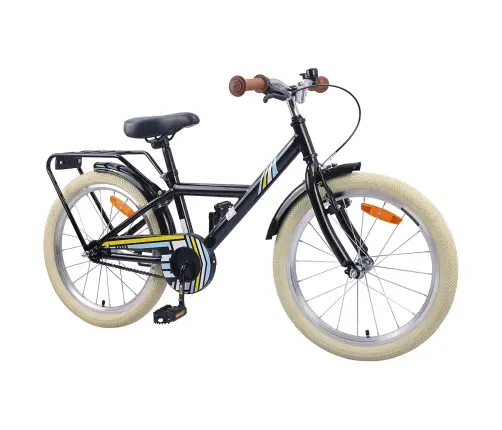 Bērnu Velosipēds 20 Collas 6-11 Gadu Vecumam Melna Vidaxl