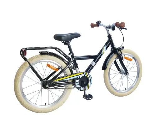 Bērnu Velosipēds 20 Collas 6-11 Gadu Vecumam Melna Vidaxl