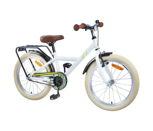 Bērnu Velosipēds 20 Collas 6-11 Gadu Vecumam Balts Vidaxl