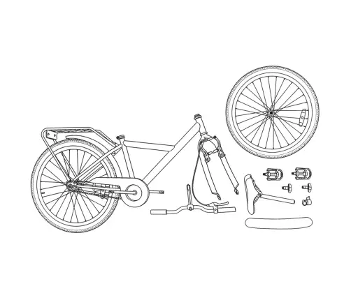 Bērnu Velosipēds 20 Collas 6-11 Gadu Vecumam Balts Vidaxl